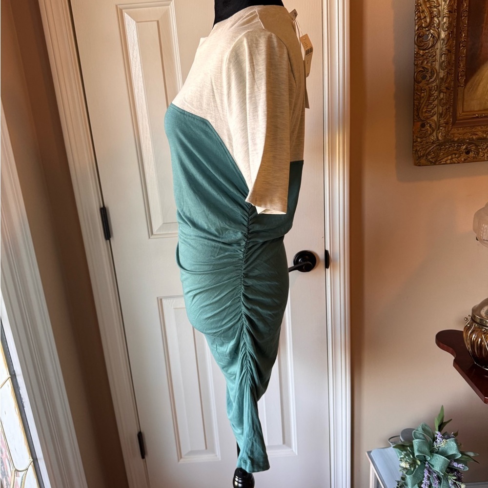 Daily Practice X Anthropologie Colorblock Side-Ruched Mini Dress - Medium -NWT - Picture 8 of 12